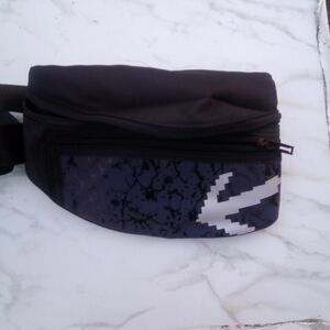 Men's Black and Blue Belt Bag